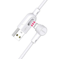 Kakusiga KSC-374 Angle 90° USB-A to Lightning Cable 1m White