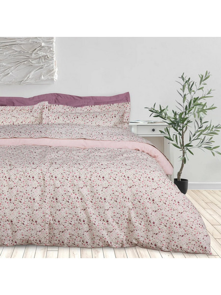 Das Home Σετ Σεντόνια King Size Βαμβακερά 260x280 Daily 3170 Pink Taupe