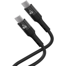 Powertech PTR-0163 USB-C to USB-C 60W 1m Black 5210131124369