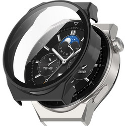 Techsuit Defense360 Pro Πλαστική Θήκη Tempered Glass για Huawei Watch GT3 Pro 46mm Μαύρη