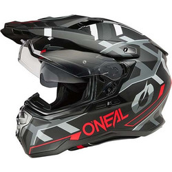 Oneal DSRS Square V.25 Black Grey Red Κράνος Μηχανής Full Face