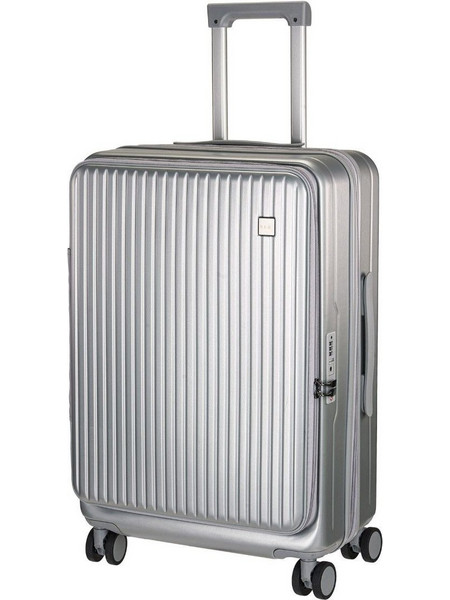 RCM 501 Βαλίτσα Μεσαία 64x41x27cm με 4 Ρόδες Ασημί