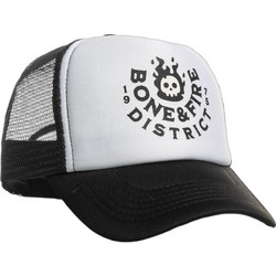 District75 Ανδρικό Καπέλο Jockey με Δίχτυ Snapback Υφασμάτινο Μαύρο Λευκό 125UCP-139-091