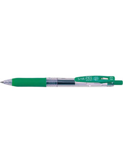 Zebra Sarasa Clip Στυλό Gel 0.5mm Πράσινο