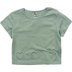 Losan Παιδικό Crop Top Κοντομάνικο Πράσινο Mint LJGAP010325009