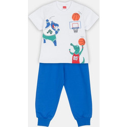 Joyce Παιδικό Σετ για Αγόρι Καλοκαιρινό Λευκό Royal Blue 2512110