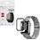 Volte-Tel Πλαστική Θήκη Tempered Glass για Apple Watch 7 45mm Ασημί