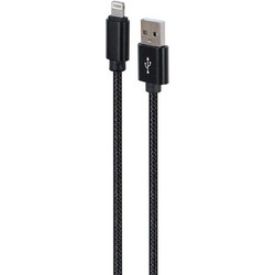 Gembird Braided USB-A to Lightning Cable 1.8m Black CCDB-MUSB2B-AMLM-6