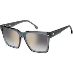 Carrera CA3067S KB7FQ Γυναικεία Γυαλιά Ηλίου Τετράγωνα Κοκάλινα Μπλε με Aσημί Degradee Φακό