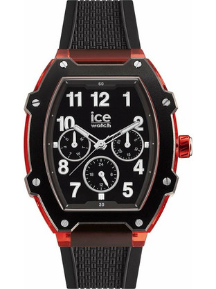 Ice Watch Ανδρικό Ρολόι Χρονογράφος με Μαύρο Καουτσούκ Λουράκι IC023316