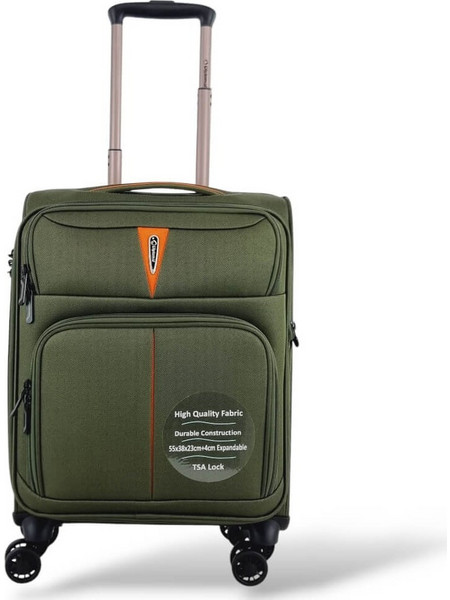 Diplomat Venice ZC6101 Βαλίτσα Καμπίνας 55x38x23cm με 4 Ρόδες Πράσινη