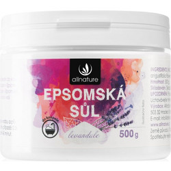 Allnature Lavender Epsom Άλατα Μπάνιου Κρύσταλλοι 500gr