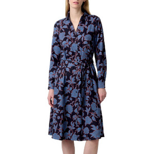 More & More Midi Καθημερινό Φόρεμα Σεμιζιέ Μεταξωτό Navy Μπλε 41113000-3790