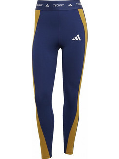 Adidas Techfit Colorblock Γυναικείο Κολάν 7/8 Ψηλόμεσο Navy Μπλε JE3654