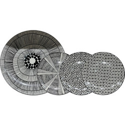 Bone New Bone China Serax Πιάτα Γλυκού Πορσελάνης 30cm 7τμχ 028893
