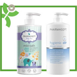 Pharmasept Tol Velvet Baby Mild Bath 1lt + Hygienic Shower 1lt