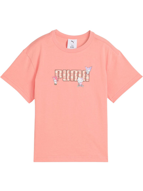 Puma Παιδικό T-Shirt Κοντομάνικο Σομόν 630062-18