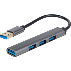 HUB-01 USB Hub 3.0 USB-A με 4 Θύρες USB-A