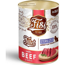 FISI Fillet Sterilised Adult with Beef in Jelly 400gr