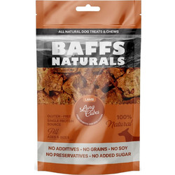 Baffs Naturals Gluten & Grain Free with Lamb Lung Cubes 100gr