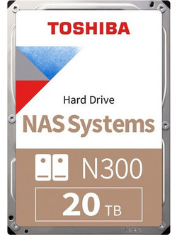Toshiba N300 20TB HDD Σκληρός Δίσκος 3.5" SATA 3 7200rpm με 512MB Cache HDWG62AUZSVA
