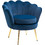HOMCOM Πολυθρόνα Βελούδινη Navy Μπλε Vintage 839-012BU