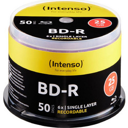 Intenso 5001115 Εγγράψιμα BD-R 6x 25GB Cake Box 50τμχ