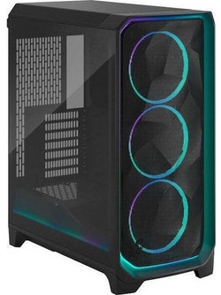 Fractal Design Meshify 3 TG Light Tint Black Gaming Midi Tower Κουτί Υπολογιστή RGB με Πλαϊνό Παράθυρο