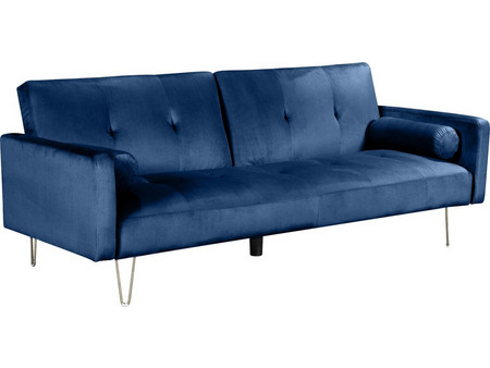 PoliHome Lawson Τριθέσιος Καναπές Κρεβάτι Μπλε 198x90x79cm 162783499