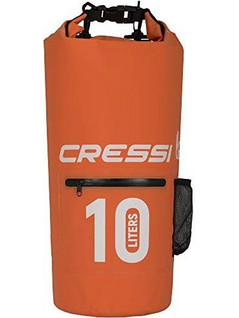 Cressi XUA948810 Στεγανός Σάκος Ώμου 10lt Πορτοκαλί