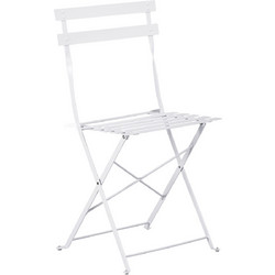 HomeMarkt Sophie Καρέκλα Κήπου Ζαππείου Μεταλλική Λευκή HM6337.01
