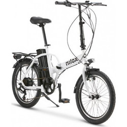 Nilox J1 Pro Σπαστό Ηλεκτρικό Ποδήλατο Πόλης 20" 250W με 6 Ταχύτητες Λευκό