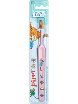 Tepe Pippi Extra Soft Παιδική Oδοντόβουρτσα Ροζ