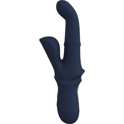 Dream Toys Goddess Iris Duo Vibrator Δονητής Rabbit 23.5cm Μπλε