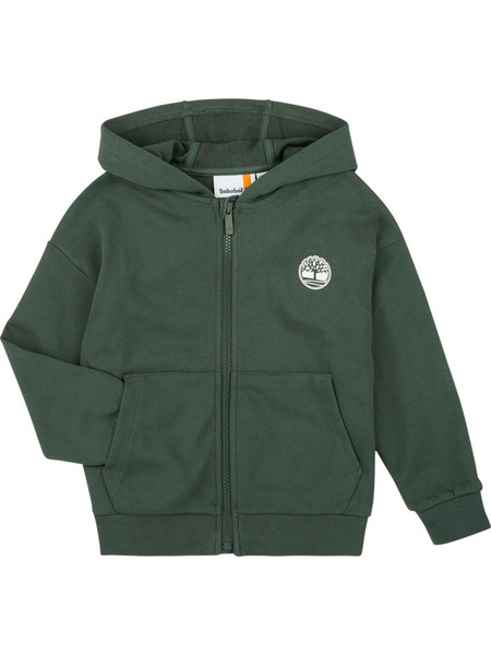 Timberland Παιδική Ζακέτα Φούτερ με Κουκούλα και Φερμουάρ Πράσινη T60451-72A