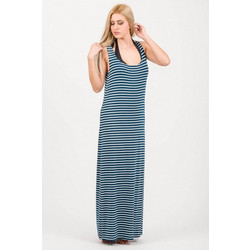 Rima Maxi Καλοκαιρινό Καθημερινό Φόρεμα Μεταξωτό Navy Μπλε 6019-2-2