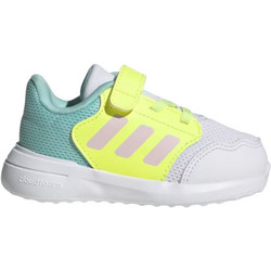 Adidas Tensaur Run 3.0 Παιδικά Αθλητικά Παπούτσια για Τρέξιμο Μπεζ Λευκά Πράσινο Mint Κίτρινα JR6050
