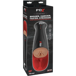 Pipedream PDX Elite Fap-O-Matic Pro Stroker XL Pocket Pussy Αυνανιστήρι με Δόνηση Brown