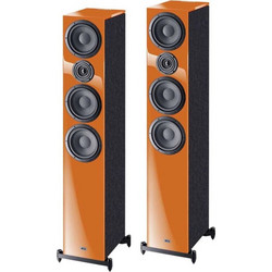 Heco Aurora 700 Ζεύγος Ηχείων Hi-Fi Δαπέδου 300W 3 Δρόμων Sunrise Orange