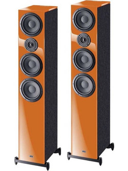 Heco Aurora 700 Ζεύγος Ηχείων Hi-Fi Δαπέδου 300W 3 Δρόμων Sunrise Orange