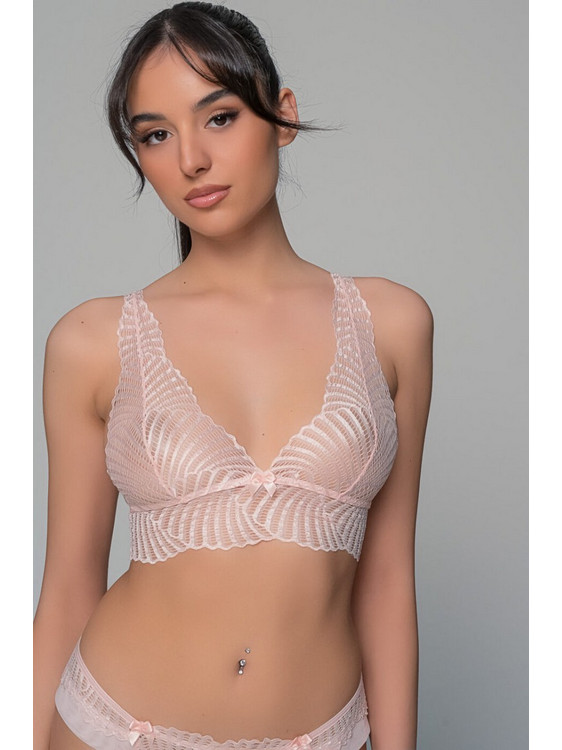 Milena By Paris Bralette χωρίς Μπανέλα Ροζ 10202