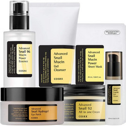 Cosrx Advanced Snail Mucin Gel Cleanser 150ml + Advanced Snail 92 All In One Cream 100ml + Advanced Snail Peptide Eye Cream 25ml + Advanced Snail Hydrogel Eye Patch 60τμχ + Advanced Snail Mucin Power Sheet Mask