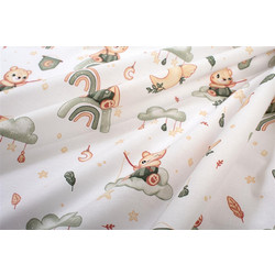 Dimcol Cloudy Bear 581 Πάνα Αγκαλιάς Χασέ Λευκή 80x80cm 31111328061