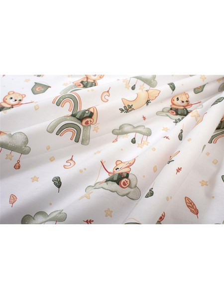 Dimcol Cloudy Bear 581 Πάνα Αγκαλιάς Χασέ Λευκή 80x80cm 31111328061
