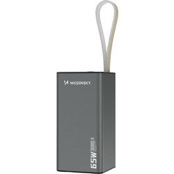 Wozinsky K65+ Power Bank 30000mAh 65W με Θύρα USB-A & 2 Θύρες USB-C Power Delivery Black