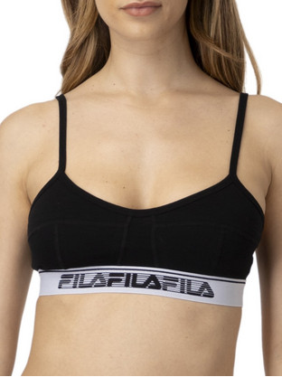 Fila Αθλητικό Μπουστάκι με Χαμηλή Στήριξη Μαύρο FU6325-200