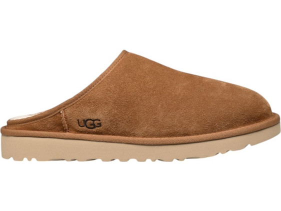 UGG Δερμάτινες Χειμερινές Ανδρικές Παντόφλες με Γούνα Ταμπά 1129290-CHE