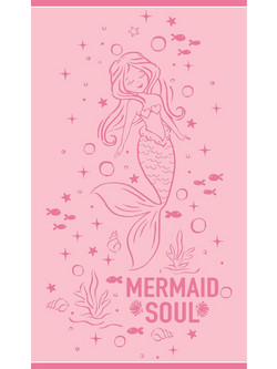 Melinen Ariel Παιδική Πετσέτα Θαλάσσης Ροζ 70x120cm 20004883