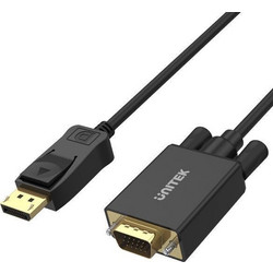 Unitek Καλώδιο DisplayPort to VGA Male 1.8m Black Y-5118F