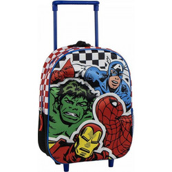 Cerda Marvel Avengers Σχολική Τσάντα Τρόλεϊ Νηπιαγωγείου Πολύχρωμη 2100006182